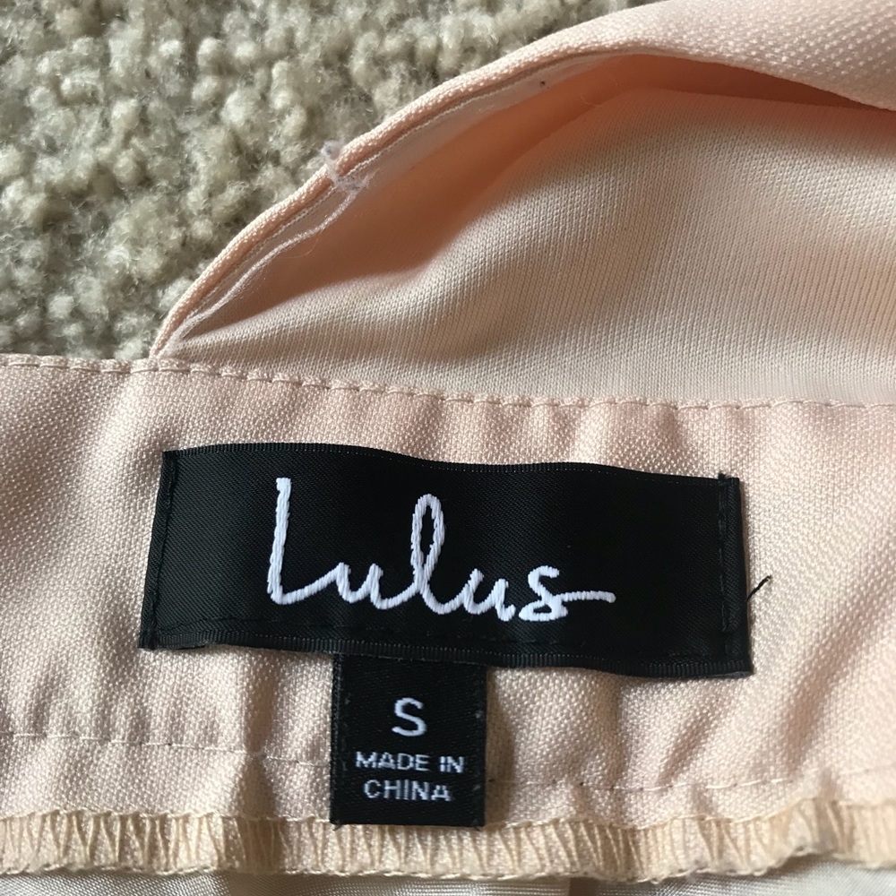 Lulus peach color skater flare dress